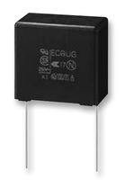 ECQUAAF104MA - Safety Capacitor, Metallized PP, Radial Box - 2 Pin, 0.1 µF, ± 20%, X2, Through Hole - PANASONIC