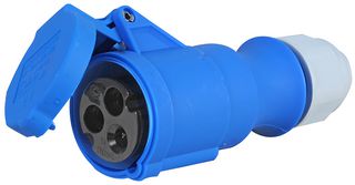 31001-TLS - Pin & Sleeve Connector, 16 A, 240 V, Cable Mount, Socket, 2P+E, Blue - CEENORM
