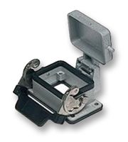 CHI06LS - Heavy Duty Connector, Cover, Base, Bulkhead Mount, Aluminium Body, 1 Lever, ILME Connector Inserts - ILME