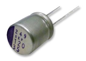 16SEPF560M - Polymer Aluminium Electrolytic Capacitor, 560 µF, 16 V, 0.014 ohm, 5000 hours @ 105°C, ± 20% - PANASONIC