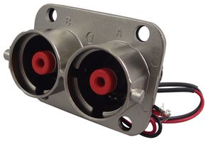 PL082X-301-10D8 - Rectangular Power Connector, HVIL, 2 Contacts, PowerLok 300, Panel Mount, Busbar Screw, 30 mm - AMPHENOL INDUSTRIAL