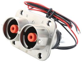 PL082X-301-10D10 - Rectangular Power Connector, Panel Mount, 2 Contacts, PowerLok 300, Panel Mount, Busbar Screw - AMPHENOL INDUSTRIAL