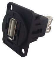 CP30208NX - USB Adapter, Plain Hole, USB Type A Receptacle, USB Type A Receptacle, USB 2.0, FT - CLIFF ELECTRONIC COMPONENTS