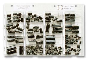 CCC-17 - Capacitor Kit, Aluminium Electrolytic, 1 Flap FL16/20, 10µF to 1000µF, 16 Values, 167 Pieces - NOVA