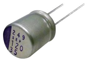 16SEPC220MD+S - Polymer Aluminium Electrolytic Capacitor, 220 µF, 16 V, Radial Leaded, 0.013 ohm - PANASONIC