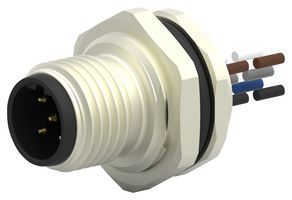 T4171010405-001 - Sensor Cable, B Coded, M12 Plug, Free End, 5 Positions, 200 mm, 7.87 " - TE CONNECTIVITY