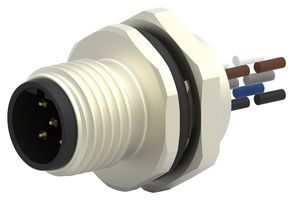 T4171210405-001 - Sensor Cable, B Coded, M12 Plug, Free End, 5 Positions, 200 mm, 7.87 " - TE CONNECTIVITY