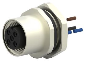 T4171310003-001 - Sensor Cable, A Coded, M12 Receptacle, Free End, 3 Positions, 200 mm, 7.87 " - TE CONNECTIVITY