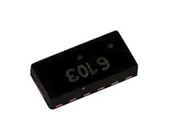 SNUF6401MNT1G - Special Function IC, C-R-C 6-Channel EMI Filter with Integrated ESD Protection, 110 MHz, DFN-12 - ONSEMI