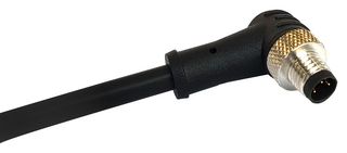 PXPTPU08RAM03ACL010PUR - Sensor Cable, 90° M8 Plug, Free End, 3 Positions, 1 m, 3.28 ft, Buccaneer M8 - BULGIN LIMITED