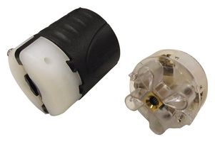 L2130P - Power Entry Connector, 4P5W, 3PH, Electrical AC Power, 30 A, Black, White - LEGRAND PASS & SEYMOUR