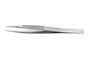 00B.SA - Tweezer, Precision, Straight, Pointed, Stainless Steel, 120 mm - IDEAL-TEK