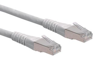 21.15.0832 - Ethernet Cable, S/FTP, Cat6, RJ45 Plug to RJ45 Plug, SFTP (Screened Foiled Twisted Pair), Grey, 2 m - ROLINE