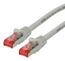 21.15.2601 - Ethernet Cable, S/FTP, Cat6, RJ45 Plug to RJ45 Plug, SFTP (Screened Foiled Twisted Pair), Grey, 1 m - ROLINE