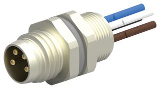 T4072014031-001 - Sensor Cable, M8 Plug, Free End, 3 Positions, 200 mm, 7.87 " - TE CONNECTIVITY