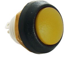 48-2-RB-N-YL-B - Industrial Pushbutton Switch, Miniature, 48-EM, 13.6 mm, SPST-NO-DB, Maintained, Round Domed - ITW SWITCHES