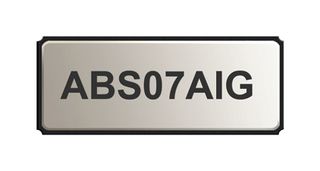 ABS07AIG-32.768KHZ-1-T - Crystal, AEC-Q200, 32.768 kHz, SMD, 3.2mm x 1.5mm, 12.5 pF, 10 ppm, ABS07AIG - ABRACON