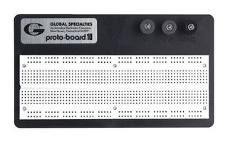 PB-10 - Breadboard, Solderless, 840 Tie Points, Plastic, 177.8mm x 101.6mm - GLOBAL SPECIALTIES