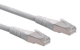 21.15.0945 - Ethernet Cable, Cat6, RJ45 Plug to RJ45 Plug, UTP (Unshielded Twisted Pair), Grey, 15 m, 49 ft - ROLINE