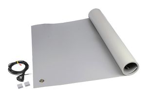 8213 - ESD Mat Kit, 4 ft, Grey, Ground Cord, 2 x Snap Fasteners - SCS