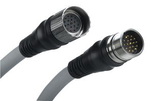 130010-0866 - Sensor Cable, BRAD Mini-Change, 7/8" Plug, 7/8" Receptacle, 4 Positions, 3 m, 9.8 ft, 130010 - MOLEX