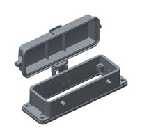 T1430240000-000 - Heavy Duty Connector, Base, Bulkhead Mount, Aluminium Alloy Body, Screw, 24B - TE CONNECTIVITY