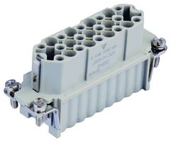T2020252201-000 - Heavy Duty Connector, HD, Insert, 25+PE Contacts, 16A, Receptacle - TE CONNECTIVITY