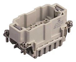 T2040104101-000 - Heavy Duty Connector, HE, Insert, 10+PE Contacts, 10B, Plug, Crimp Pin - Contacts Not Supplied - TE CONNECTIVITY