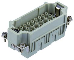 T2050322101-000 - Heavy Duty Connector, HE, Insert, 32 Contacts, 16B, Plug, Crimp Pin - Contacts Not Supplied - TE CONNECTIVITY
