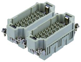 T2050642101-007 - Heavy Duty Connector, HEE, Insert, 32+PE Contacts, Plug, Crimp Pin - Contacts Not Supplied - TE CONNECTIVITY