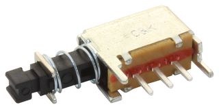 PN12SJNA03QE - Pushbutton Switch, PN, SPDT, On-On, Plunger, White - C&K COMPONENTS