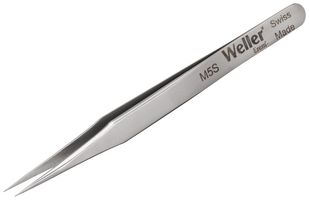 M5S - Tweezer, Precision, Straight, Pointed, Stainless Steel, 3.25 " - WELLER EREM
