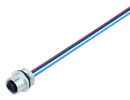 09-3442-433-05 - Sensor Cable, M12 Receptacle, Free End, 5 Positions, 200 mm, 7.9 ", 713/763 - BINDER