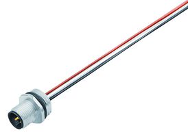 76-0231-0011-00005-0200 - Sensor Cable, M12 Plug, Free End, 5 Positions, 200 mm, 7.9 ", 713/763 - BINDER