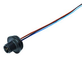 76-4631-0011-00005-0200 - Sensor Cable, M12 Plug, Free End, 5 Positions, 200 mm, 7.9 ", 713/763 - BINDER