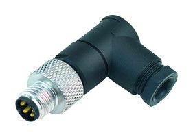 99-3385-00-03 - Sensor Connector, 768 Series, M8, Male, 3 Positions, Solder Pin, Right Angle Cable Mount - BINDER