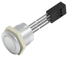 AVC16MS04FE0DT5B04 - Vandal Resistant Switch, AVC, 16 mm, SPST, Momentary, Flat, Natural - ALCOSWITCH - TE CONNECTIVITY