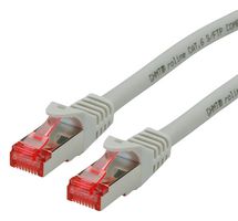 21.15.2951 - Ethernet Cable, Cat6, RJ45 Plug to RJ45 Plug, SFTP (Screened Foiled Twisted Pair), Grey, 300 mm - ROLINE