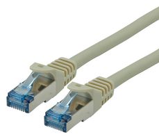 21.15.2970 - Ethernet Cable, Cat6a, RJ45 Plug to RJ45 Plug, SFTP (Screened Foiled Twisted Pair), Grey, 300 mm - ROLINE