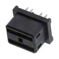 78212-1001 - Connector, Impact 78212, 4 Contacts, 5.2 mm, Receptacle, Press Fit, 2 Rows - MOLEX