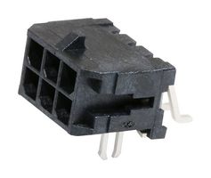 43045-0607 - Pin Header, Wire-to-Board, 3 mm, 2 Rows, 6 Contacts, Surface Mount Right Angle - MOLEX