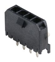 43650-0429 - Pin Header, Power, 3 mm, 1 Rows, 4 Contacts, Through Hole Straight, Micro-Fit 3.0 43650 - MOLEX