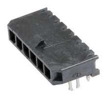 43650-0603 - Pin Header, Power, 3 mm, 1 Rows, 6 Contacts, Through Hole Right Angle, Micro-Fit 3.0 43650 - MOLEX