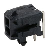 43045-0202 - Pin Header, Power, 2 Rows, 2 Contacts, Through Hole Right Angle, Micro-Fit 3.0 43045 - MOLEX