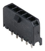 43650-0528 - Pin Header, Power, 3 mm, 1 Rows, 5 Contacts, Through Hole Straight, Micro-Fit 3.0 43650 - MOLEX