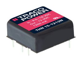 THN 15-1215N - Isolated Through Hole DC/DC Converter, ITE, 2:1, 15 W, 1 Output, 24 V, 625 mA - TRACO POWER