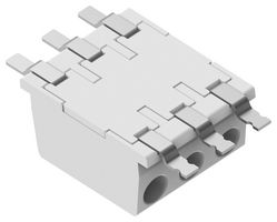 2834334-3 - Wire-To-Board Terminal Block, Poke-In, 4 mm, 3 Ways, 22 AWG, 18 AWG, Poke In - TE CONNECTIVITY