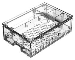 ASM-1900136-01 - Raspberry Pi Accessory, Raspberry Pi 4 Model B Case, Plastic, Clear - MULTICOMP PRO