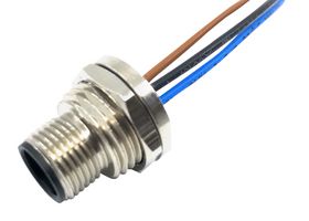 MPM12-SWP-5AFP - Sensor Cable, Front Panel, M12 Plug, Free End, 5 Positions, 500 mm, 19.7 " - MULTICOMP PRO