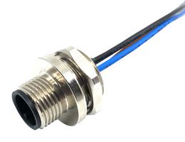 MPM12-SWP-5ARP - Sensor Cable, Rare Panel, M12 Plug, Free End, 5 Positions, 500 mm, 19.7 " - MULTICOMP PRO